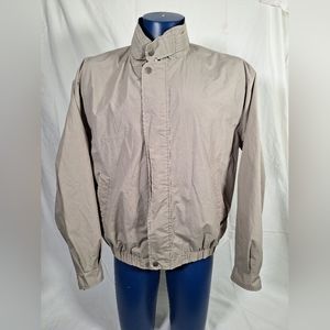 Mens Members Only Tan Full zip Jacket